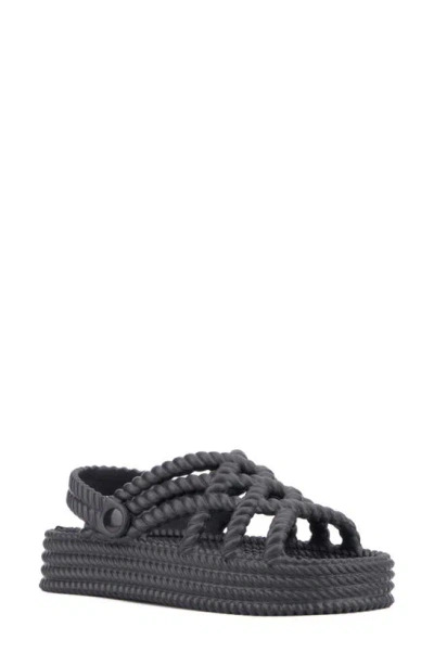 Olivia Miller Jazzy Braid Sandal In Black