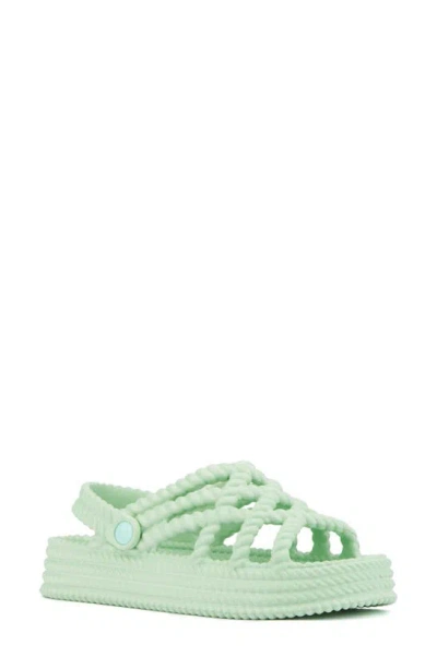 Olivia Miller Jazzy Braid Sandal In Mint