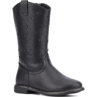 Olivia Miller Kids' Chasing Starz Mid Calf Boot In Black