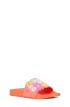 Olivia Miller Kids' Daisy Slide Sandal In Orange