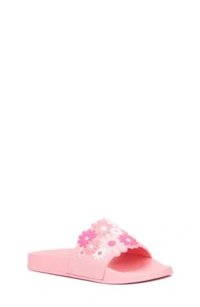 Olivia Miller Kids' Daisy Slide Sandal In Pink