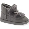Olivia Miller Kids' Faux Fur Lined Slipper Boot In Gray