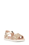 Olivia Miller Kids' Glitter Glow Sandal In Gold