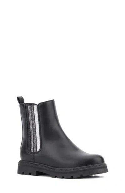 Olivia Miller Kids' Half Moon Lug Boot In Black