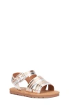 Olivia Miller Kids' Rainbow Metallic Sandal In Metallic