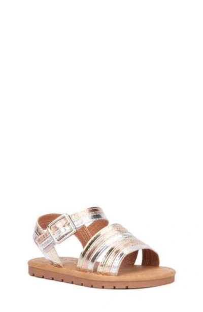 Olivia Miller Kids' Rainbow Metallic Sandal