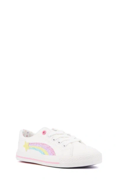Olivia Miller Kids' Rainbow Sneaker In White