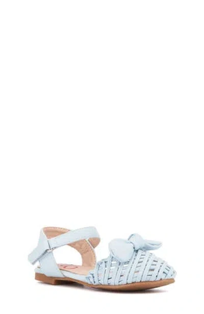 Olivia Miller Kids' Woven Ankle Strap Sandal In Blue