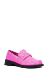 Olivia Miller Libra Rivet Loafer In Pink