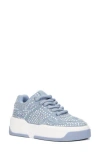 Olivia Miller Lunar Rays Rhinestone Sneaker In Denim