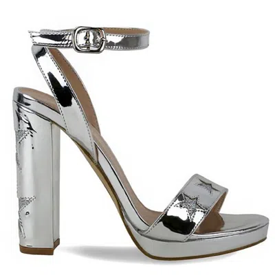 Olivia Miller Manhasset Womens Patent Open Toe Dress Sandals In Animal Print