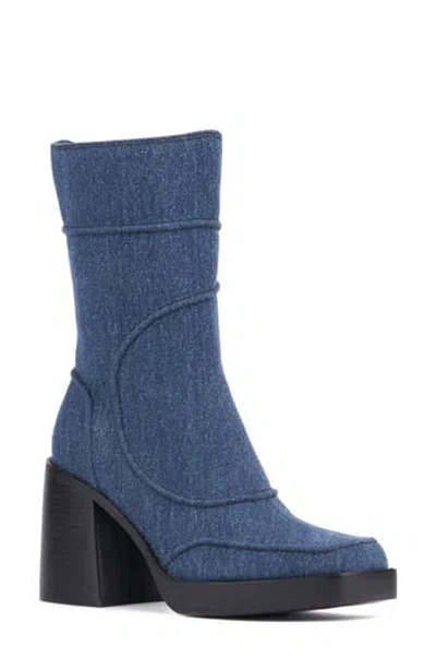 Olivia Miller Pisces Stitched Boot In Denim