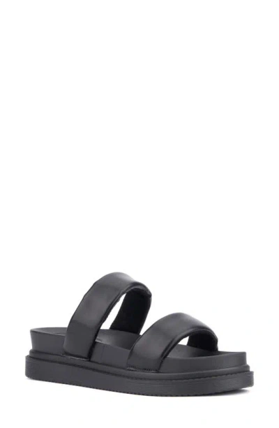 Olivia Miller Pto Slide Sandal In Black