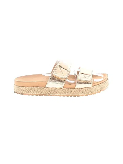 Pre-owned Olivia Miller Sandals In Gold