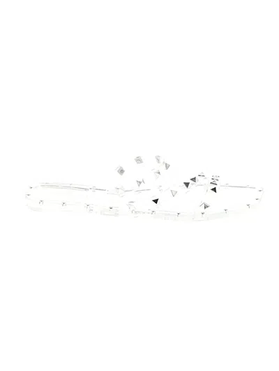 Pre-owned Olivia Miller Sandals In White