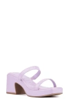Olivia Miller Savage Block Heel Sandal In Lavender