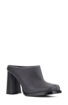 Olivia Miller Square Toe Mule In Black