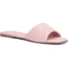 Olivia Miller Sundae Chevron Slide Sandal In Blush
