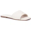 Olivia Miller Sundae Chevron Slide Sandal In White