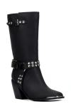 Olivia Miller Tarot Card Studded Boot In Black