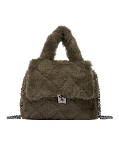 Olivia Miller Women's Faux-fur Sonia Crossbody In Hunter Green