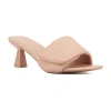 Olivia Miller Womens Allure Heeled Sandals In Neutral