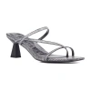 Olivia Miller Womens Angelic Heeled Sandals In Gray