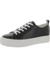 OLIVIA MILLER WOMENS FAUX LEATHER PLATFORM CASUAL AND FASHION SNEAKERS