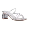 Olivia Miller Womens Limelight Heeled Sandals In Gray