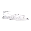 Olivia Miller Womens Public Eye Strap Sandals In Metallic