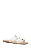 Olivia Miller Zoey Pyramid Stud Slide Sandal In White