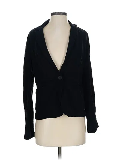 Pre-owned Olivia Moon Blazer Jacket In Black