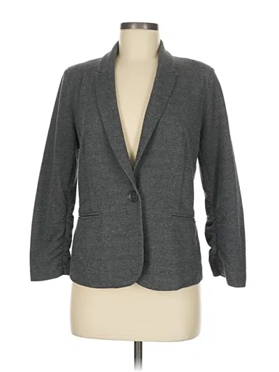 Pre-owned Olivia Moon Blazer Jacket In Gray