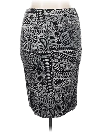 Pre-owned Olivia Moon Casual Skirt In Gray