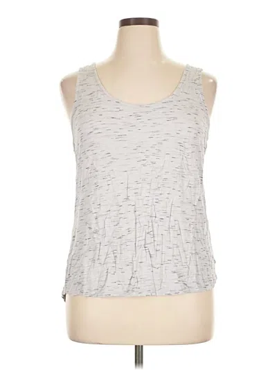 Pre-owned Olivia Moon Tank Top Silver Halter Neckline Tops