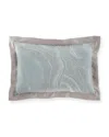 Olivia Quido Manon Boudoir Pillow, 13" X 19" In Light/pastel Blue