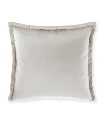 Olivia Quido Manon Shiny Velvet 20" Pillow In Silver