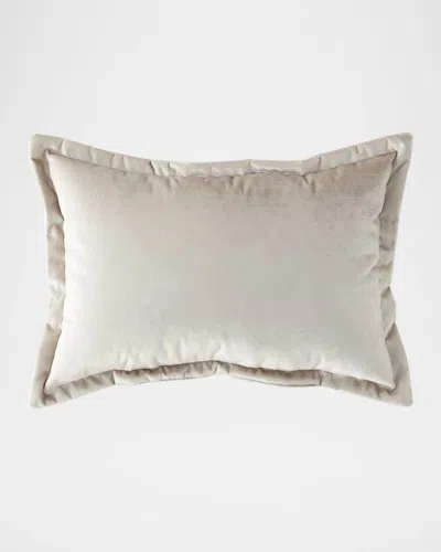 Olivia Quido Rhea Velvet Boudoir Pillow In Gray