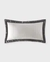 Olivia Quido Safari Boudoir Pillow, 13"h X 23'l In Gray
