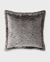 Olivia Quido Safari Main Euro Sham, 26" Square In Gray