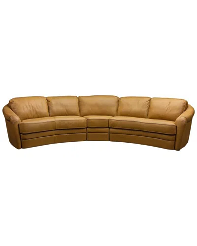 Olivia + Quinn Capri Sectional In Brown