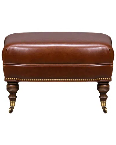 Olivia + Quinn Corrine Ottoman In Brown