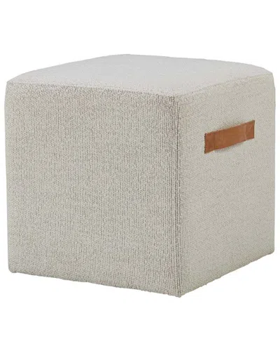 Olivia + Quinn Happy Hour Swivel Ottoman In Gray