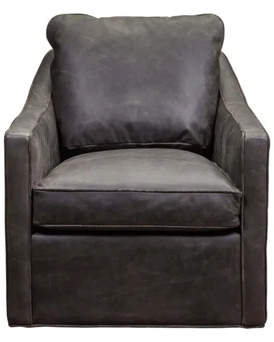 Olivia + Quinn Puzzle Swivel Chair In Black