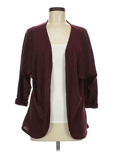 Pre-owned Olivia Rae Cardigan Sweater In Burgundy