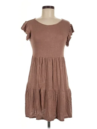 Pre-owned Olivia Rae Casual Dress In Brown