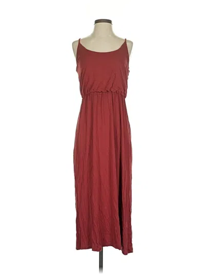 Pre-owned Olivia Rae Casual Dress In Burgundy