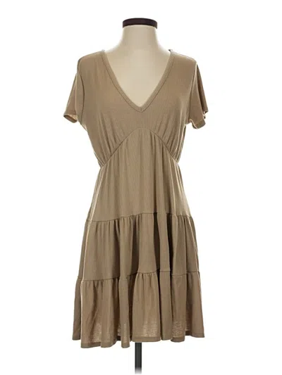 Pre-owned Olivia Rae Casual Dress In Tan