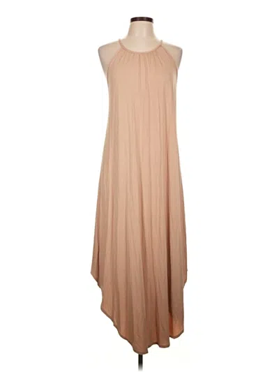 Olivia Rae Casual Dress In Tan