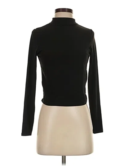 Pre-owned Olivia Rae Long Sleeve Top Black Turtleneck Tops